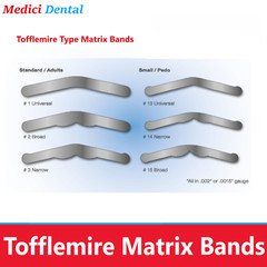 12/144Pc Dental Universal Matrix Bands Tofflemire Stainless Steel 001″ UltraThin