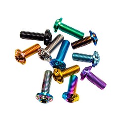 Milling flower head Titanium screw M8x15 20 25 30 35 40mm Disc brake Bolts