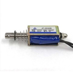 Micro DC Solenoid Valve Electromagnet DC 12V Spring Push-Pull Through Type 5pcs