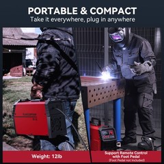 ARCCAPTAIN TIG Welder 200A High Frequency 110v/220v Dual Voltage TIG/Stick/Arc
