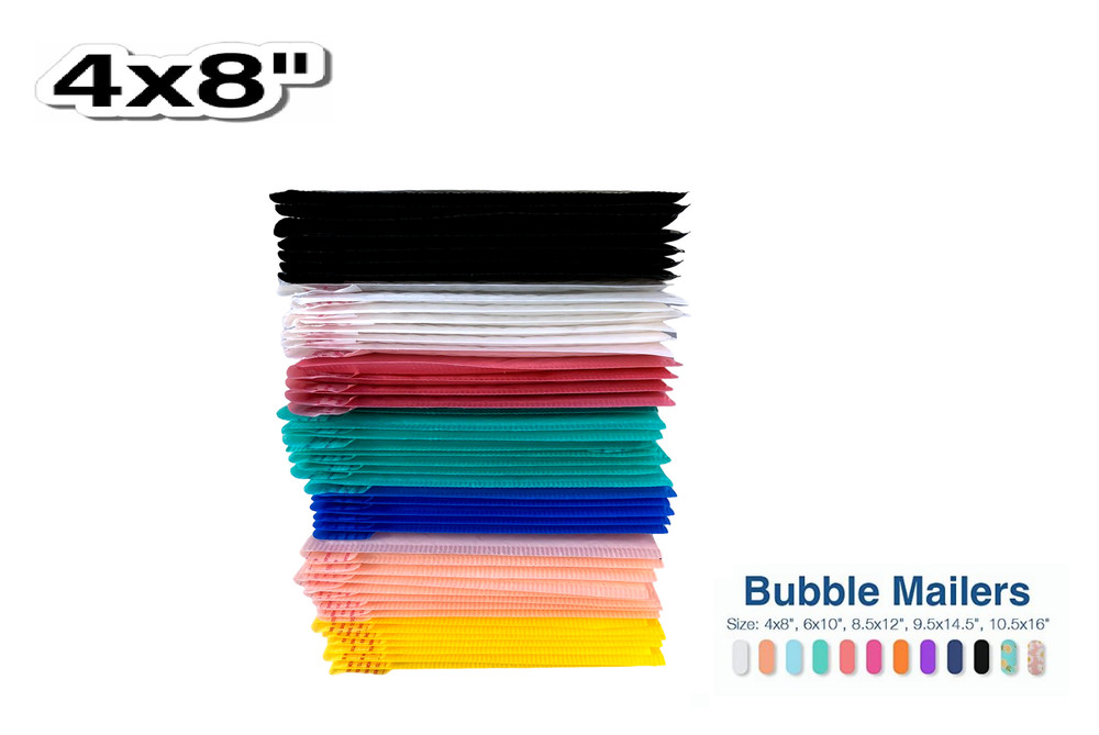 4×8 (4×7) Color Poly Bubble Mailers Shipping Mailing Padded Bags Envelopes