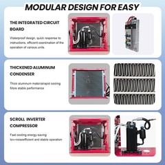 12V 11000 BTU Truck Air Conditioner Split AC For Semi Trucks Bus RV Caravan US