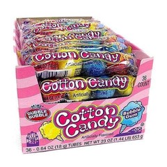 Dubble Bubble Cotton Candy Bubble Gum 4 Pieces Per Sleeve – 36 Count