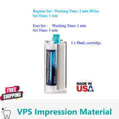 HEAVY BODY FAST SET VPS Dental Impression Material FAST Set 50ML Cartridges PVS