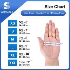 Schneider Nitrile Exam Gloves, 4 Mil, Blue, Large 100-ct Box, Large, Blue