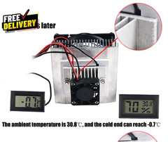 Mini Air Conditioner DC 12V DIY Thermoelectric Peltier Refrigeration Cooling….