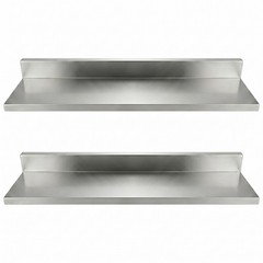30 in. Stainless Steel Wall Shelf (2 Pack) – 30 in. x 8.6 in. x 3.5 in.