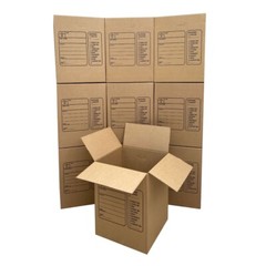UBMOVE 10 Premium Large Corrugated Moving Boxes with Handles, 18″ x 18″ x 24″
