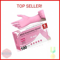 Schneider Nitrile Exam Gloves, 4-mil Medical Gloves Disposable Latex Free, Powde