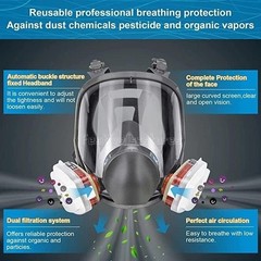 Full Face Gas Mask Painting Spraying Respirator W/Filters For 6800 Facepiece US