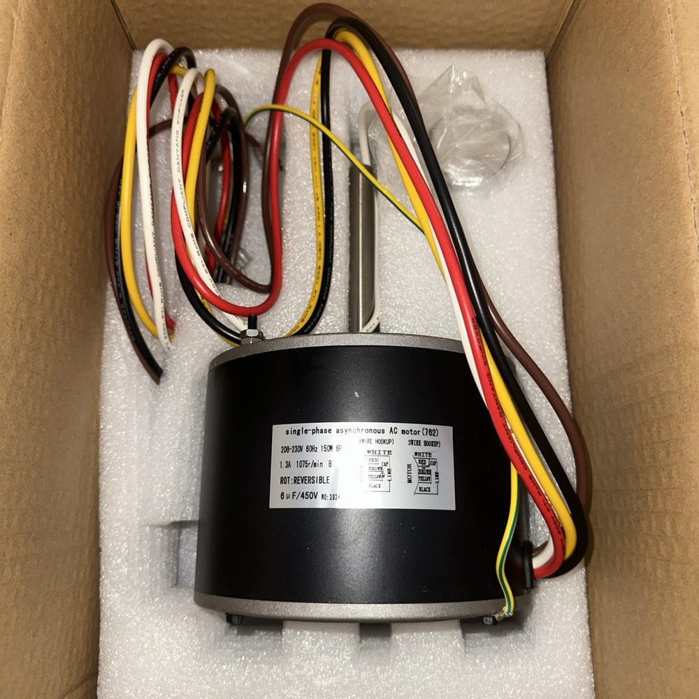 HVAC Air Conditioner Condenser Fan Motor Replacement for RHEEM 51-23055