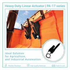 12V Industrial Linear Actuator (1″-40″ stroke, 850-2000 lbs force) – PA-17 model