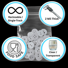 1000 13″ x 15″ Clear Reclosable Zip Seal Bags Plastic 2 Mil Lock Jewelry Zipper