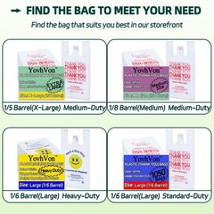 100 White Heavy Duty Thank You Plastic T-Shirt Shopping Bags, 0.8 Mil 11x6x21″