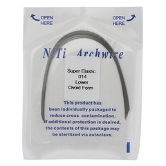 arcos de ortodoncia Orthodontic Arch Wire NiTi Stainless Steel Acero Inoxidable
