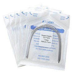 AZDENT Dental Orthodontic Arch Wires Super Elastic Niti Nature Form Rectangular