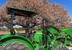Green Metal Canopy for John Deere Tractor ROPS W/ Brackets Size 46.5″ x 58″ READ