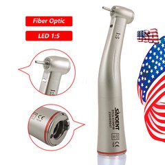 Dental 1:5 Optic LED Contra Angle Increasing Handpiece Fit NSK Electric Motor