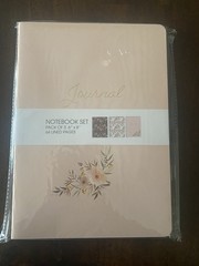 Journal NOTEBOOK – SET of 3 – 64 lined pages per Journals, Diary 8″H x 6″W
