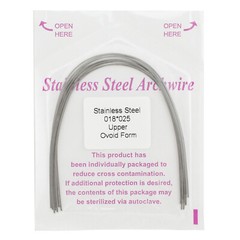 100pcs Dental Ortho Arch Wire Natural Niti Stainless S Round Rectangular Ovoid