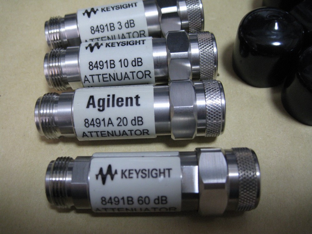 Keysight/Agilent 8491 Series 4 Attenuator Set (3dB,10dB,20dB,60dB) DC-18GHz