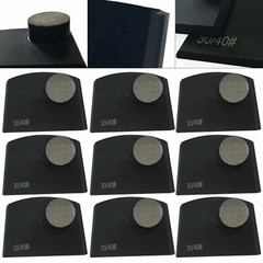 9Pcs Diamond Grinding Round Button Lavina Edco Floor Concrete Grinder Grit 30/40