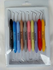 10 Pcs Dental Composite Filling Instruments LM Arte Silicone Handle