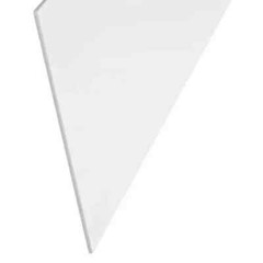 1/16 Inch Thick UHMW Plastic Sheet 24″ Length x 12 in Width Off-White Opaque NEW