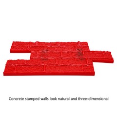 NEW 22″x12″ Concrete Stamps Mats Set Concrete Texturing Skin For Wall & Floor US
