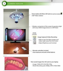D6 HEXA : LED Dental Operatory Light D-CAM Cordless DXM