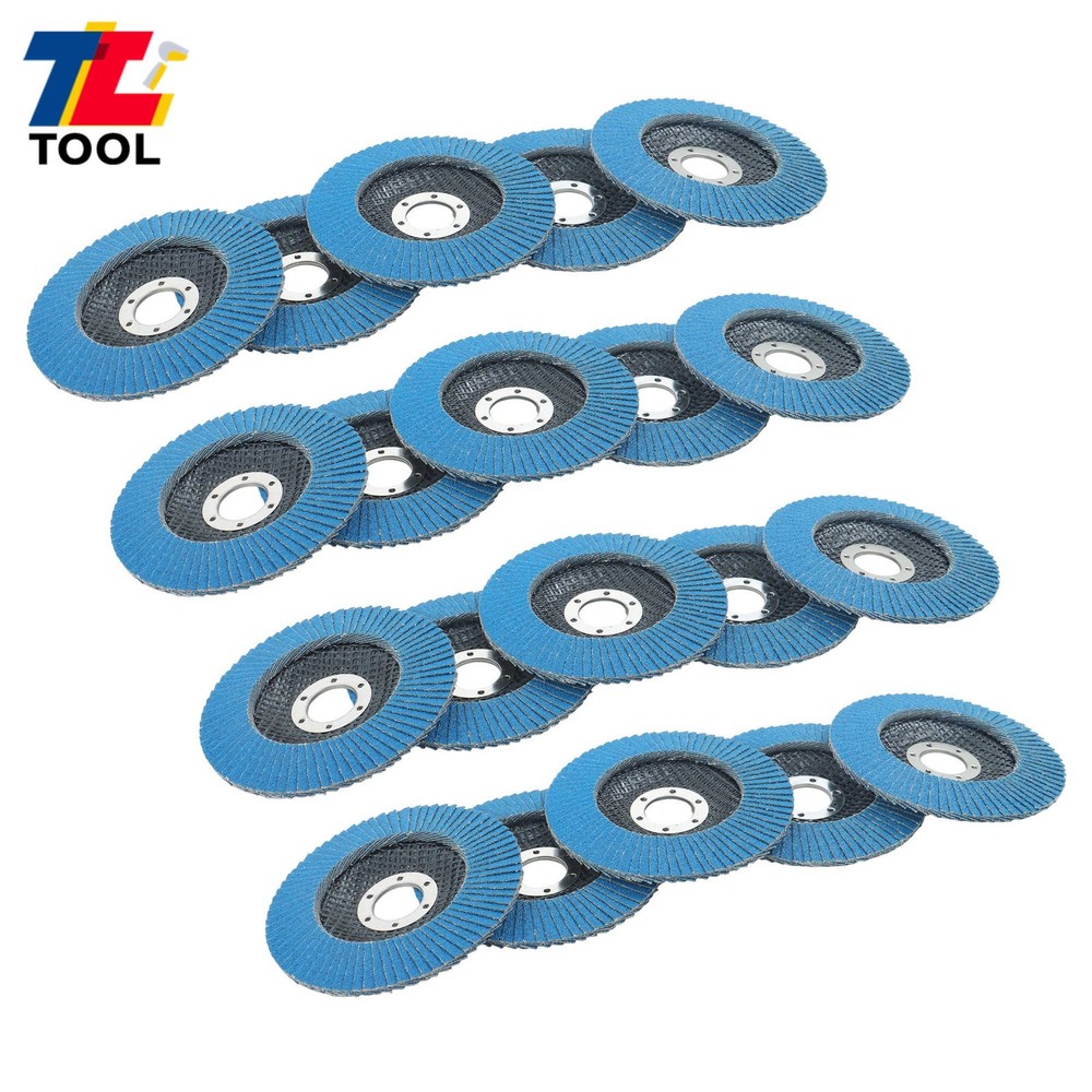 20 Pack Zirconia Flap Discs 4-1/2″ for Angle Grinder 80 Grit T29 Flapper Wheels