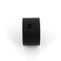 10Pcs 6.4mm 1/4” Black Aluminum 25 x 15.5mm Amplifier Audio Volume Rotary Knob