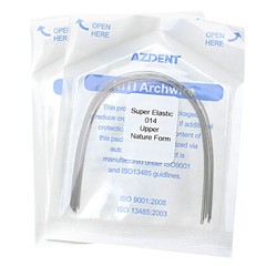 10pcs Dental Orthodontic Super Elastic Niti Round Arch Wires Natural Form AZDENT