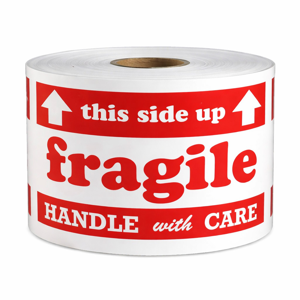 3×5 fragile this side up Handle with Care Labels Self-Adhesive Stickers 500/Roll
