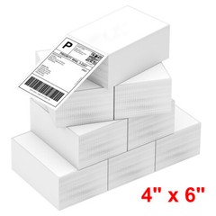500/Stack 4×6 Fanfold Direct Thermal Shipping Labels Perforated Commercial Grade