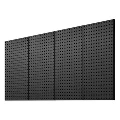 Metal Pegboard Panels 4 Pcs 24″ x 12″ Wall Organizer for Garage Tool Storage