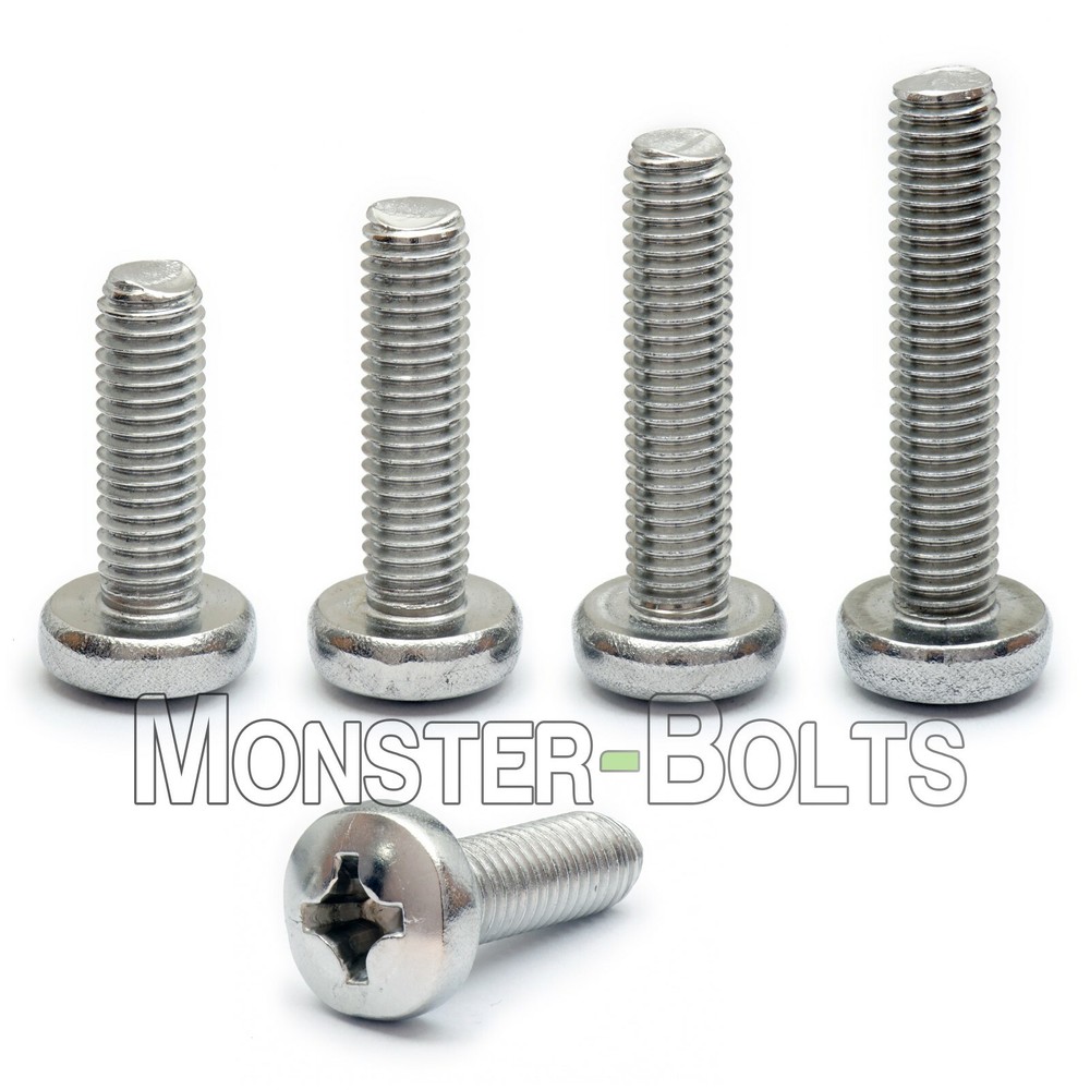 #6-32 – Phillips Pan Head Machine Screws, 18-8 A2 Stainless Steel SAE Coarse US