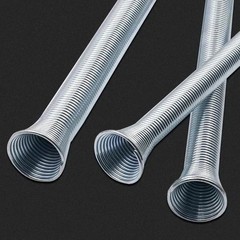 5pcs ≈21cm Spring Bending Tube Pipe Bender 1/4″ 5/16″ 3/8″ 1/2″ 5/8″ Silver Set