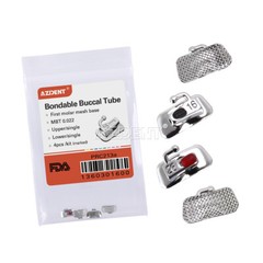 Dental Orthodontic Bondable Buccal Tubes MBT Roth 022 1st Molar Non-Conv AZDENT