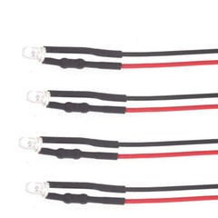 100X 3mm Pre Wired DC5V-12V Micro LED Lights Emitting Diodes Mini Bulbs Lamp NEW