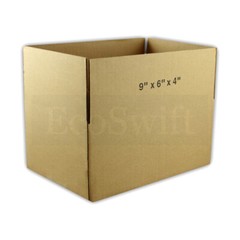 1-100 9x6x4 “EcoSwift” Cardboard Packing Mailing Shipping Corrugated Box Cartons