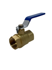 1) 3/4″ FEMALE THREADED BALL VALVE, LEAD FREE BRASS, 600 PSI, WATER OIL GAS