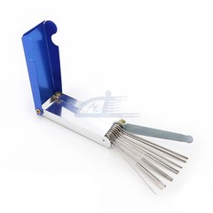13 in 1 Welding Torch Nozzle Tip Cleaner Blue Metal Shell For Welder Soldering