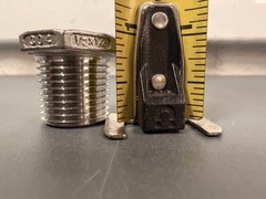 (6) Hex Reducing Bushings, 1/2″ x 1/4″ 304 SS, Class 150 Male NPT x FNPT # 1LTC9