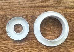 BOX OF 100! Tyco Style 20 Recessed Escutcheon White 1/2 in. Sprinkler 567054010