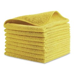 Rubbermaid Commercial 1820580 12″ x 12″ Microfiber Cloths – Yellow (24/PK) New