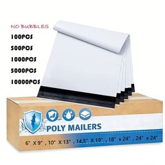 Poly Mailers Shipping Bags – 6×9 7.5×10.5 9×12 10×13 12×15.5 14.5×19 19×24 24×24