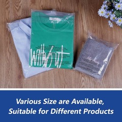 Poly Bags Resealable Suffocation Warning Clear Merchandise 1.5 mil Shirt Apparel