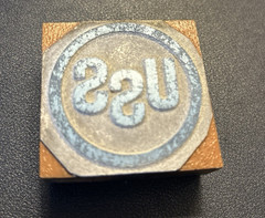 USS Steel | Vintage letterpress printing block – United States Steel