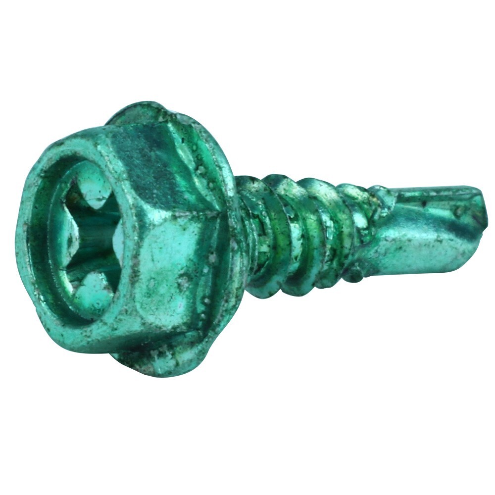 Skywalker #10 Self-Tapping Ground Screws (Box of 100, Green)